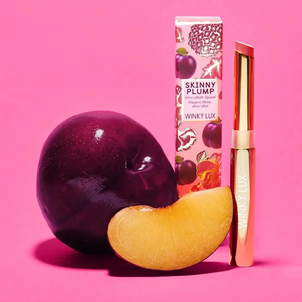 WINKY LUX Skinny Plump Demi-Matte Lipstick - Rose Hotel, NEW